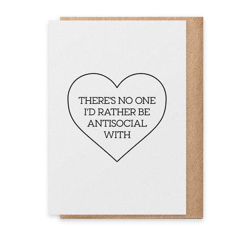 Antisocial - Greeting Card