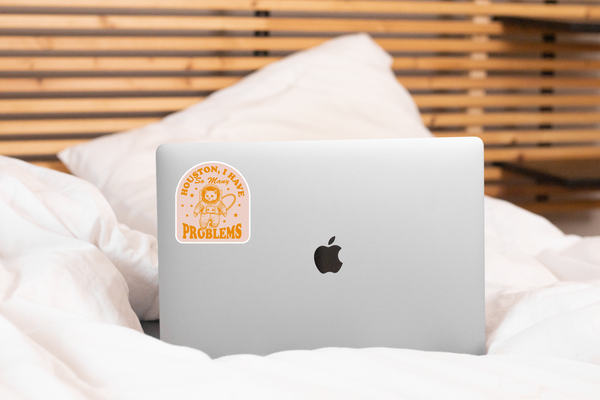 Houston I Have So Many Problems Sticker - cat, kitty, kitten