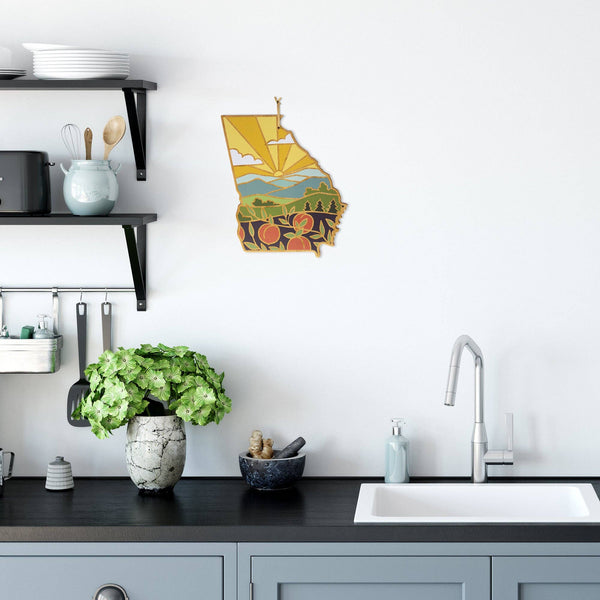 Georgia Cutting Board with Artwork by Summer Stokes