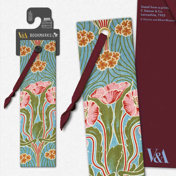 V&A Collection Bookmarks: Floral Anemone