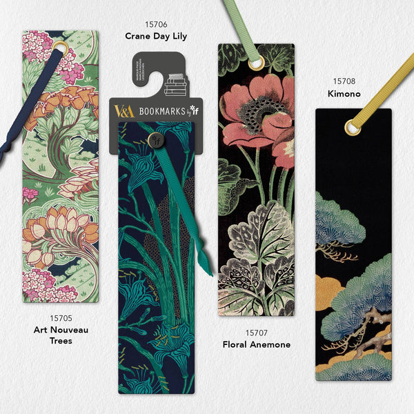 V&A Collection Bookmarks: Pink Berry Textiles