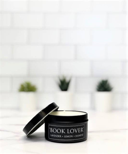 Book Lover Lavender + Cotton 4oz Soy Candle