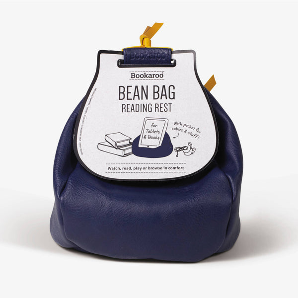 Bookaroo Bean Bag Reading Rest: Navy and Mustard