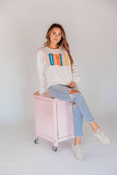 Bookish Rainbow Women's Graphic Sweatshirt: XL