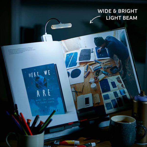 The Really Bright Book Light: Light Gray