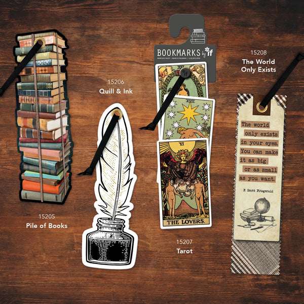 Academia Bookmarks: Quill & Ink