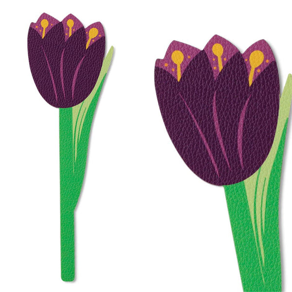 Flower Bookmarks: Purple Tulip