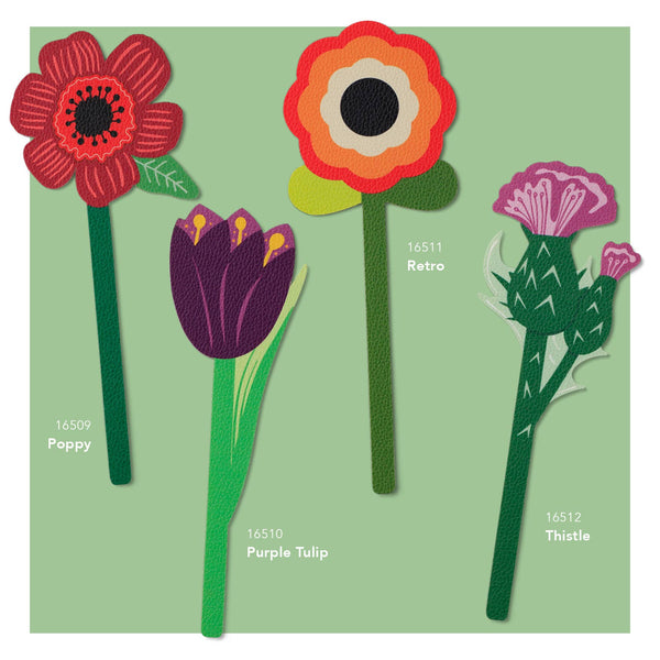 Flower Bookmarks: Purple Tulip