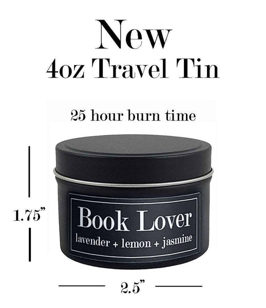 Book Lover Lavender + Cotton 4oz Soy Candle