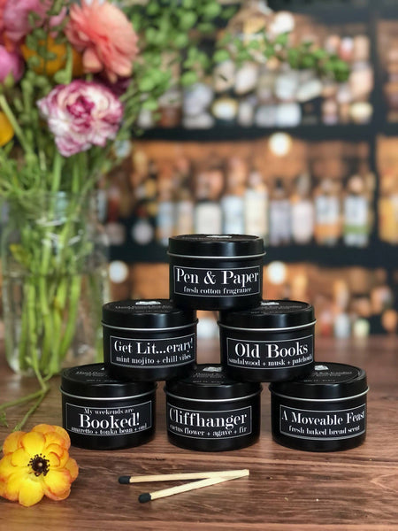 Book Lover Lavender + Cotton 4oz Soy Candle