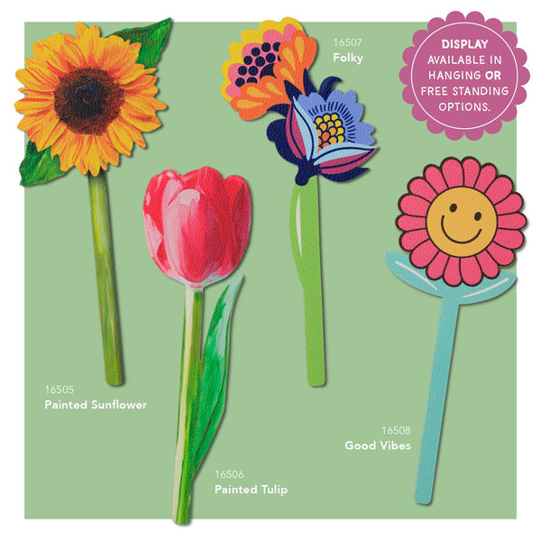 Flower Bookmarks: Purple Tulip