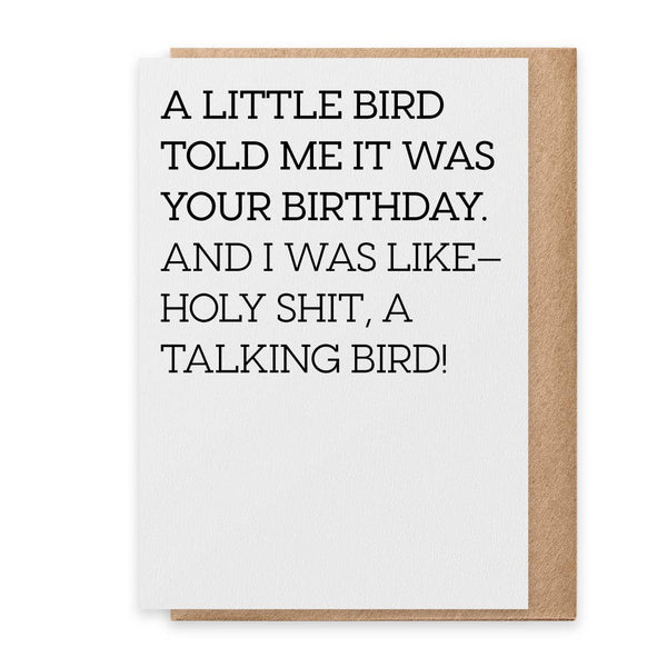 A Little Bird - Greeting Card