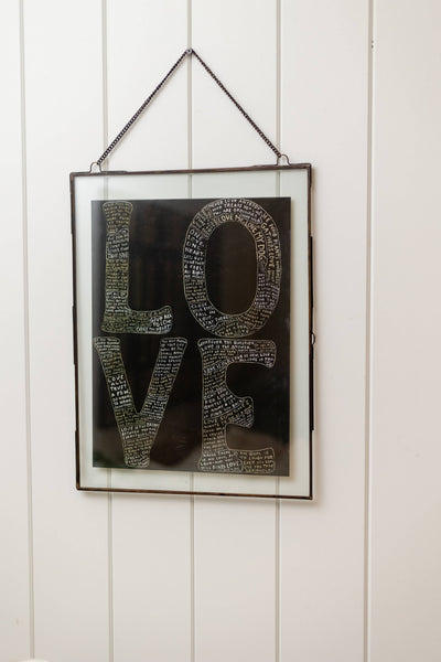 12"x16" L-O-V-E Art Poster