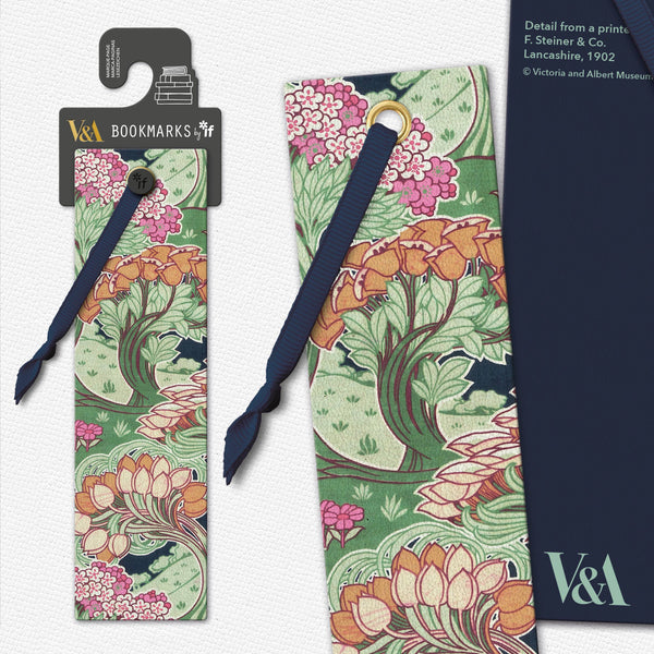 V&A Collection Bookmarks: Pink Berry Textiles
