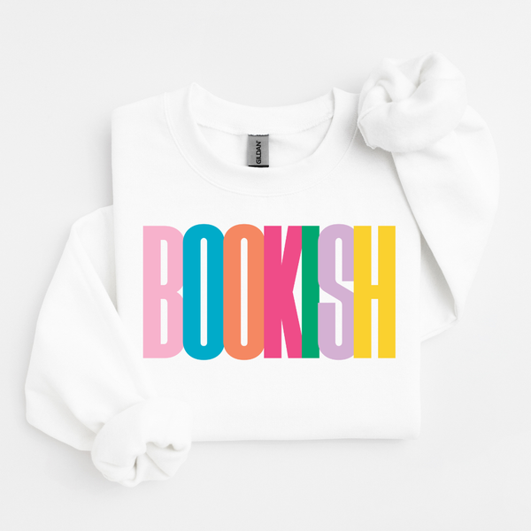 Bookish Rainbow Women's Graphic Sweatshirt: XL