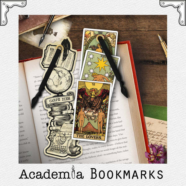 Academia Bookmarks: Quill & Ink