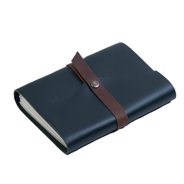 Leather journal diary with ruled craft pages: Lined