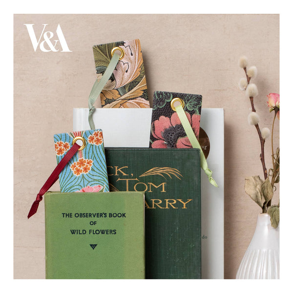V&A Collection Bookmarks: Pink Berry Textiles