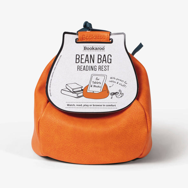 Bookaroo Bean Bag Reading Rest: Orange and Teal